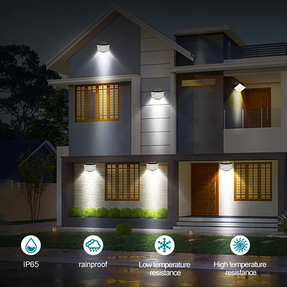 106 LED solar motion sensor wall light with remote, view 15