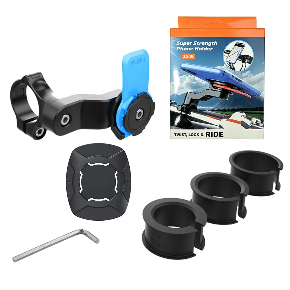 Shock-Absorbing Motorcycle Phone Mount