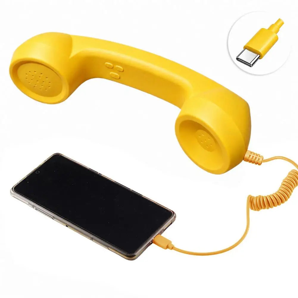 USB-C Retro Phone Handset Receiver