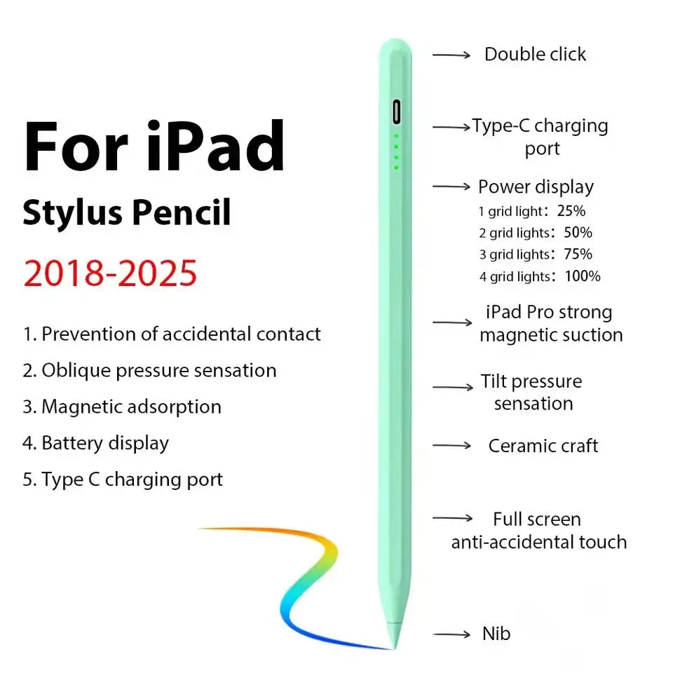 Magnetic Stylus Pen for Tablets - Green
