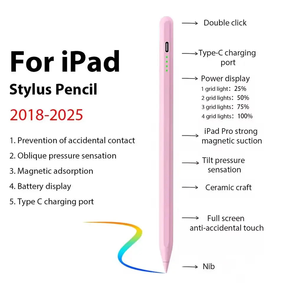 Magnetic Stylus Pen for Tablets - Pink
