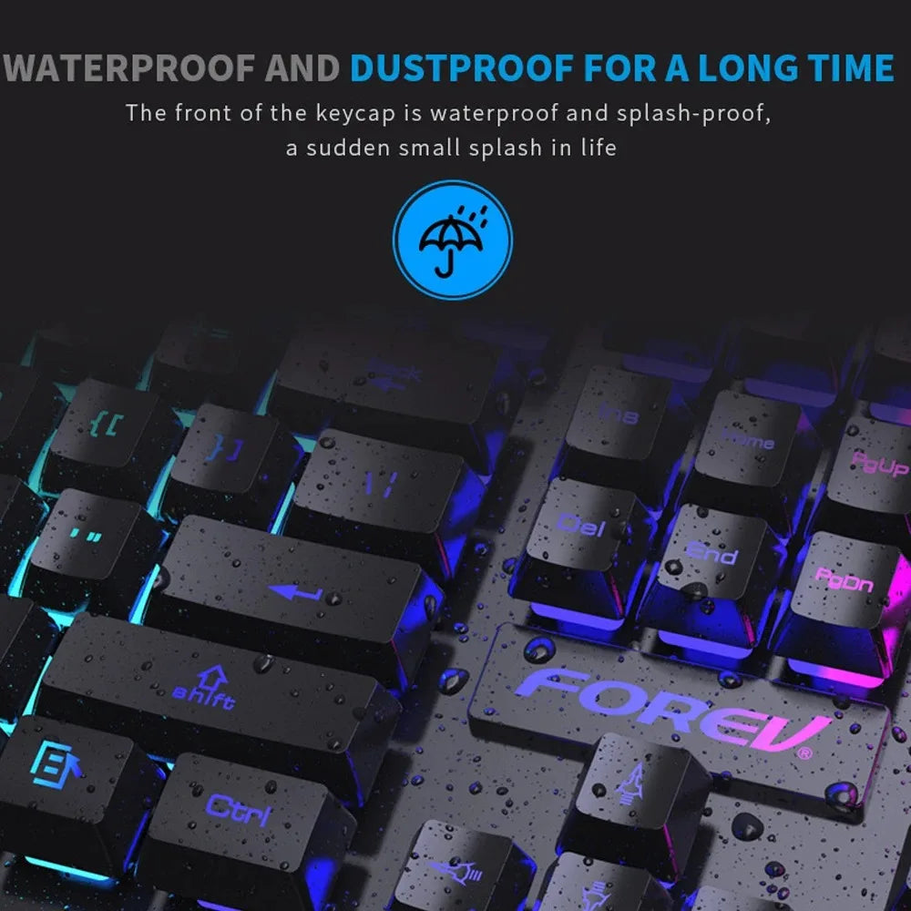 Backlit Gaming Keyboard and Mouse Set