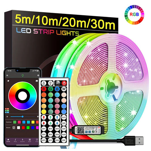 RGB LED Strip Lights with App and Remote