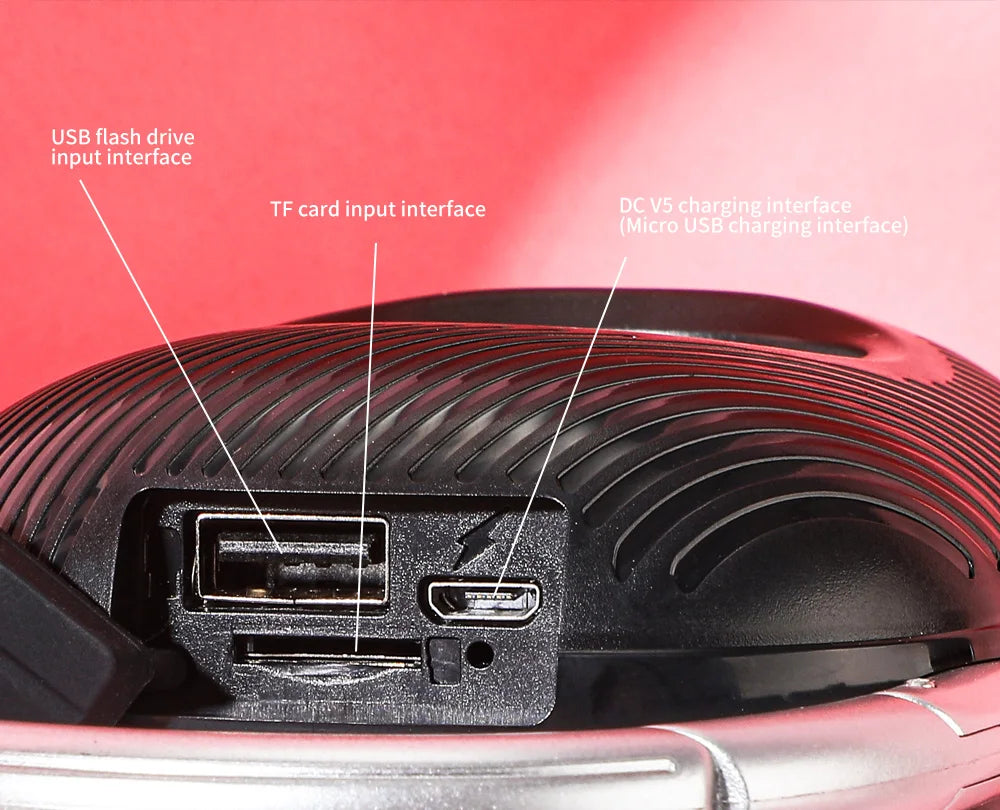 Portable Bluetooth Speaker with Bass