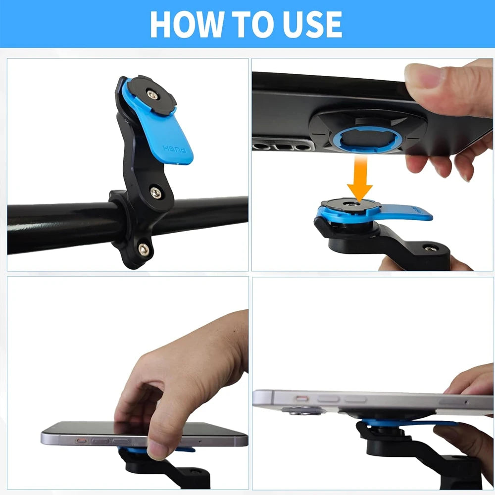 Shock-Absorbing Motorcycle Phone Mount