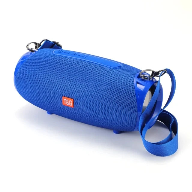 Portable Barrel Bluetooth Speaker with Strap