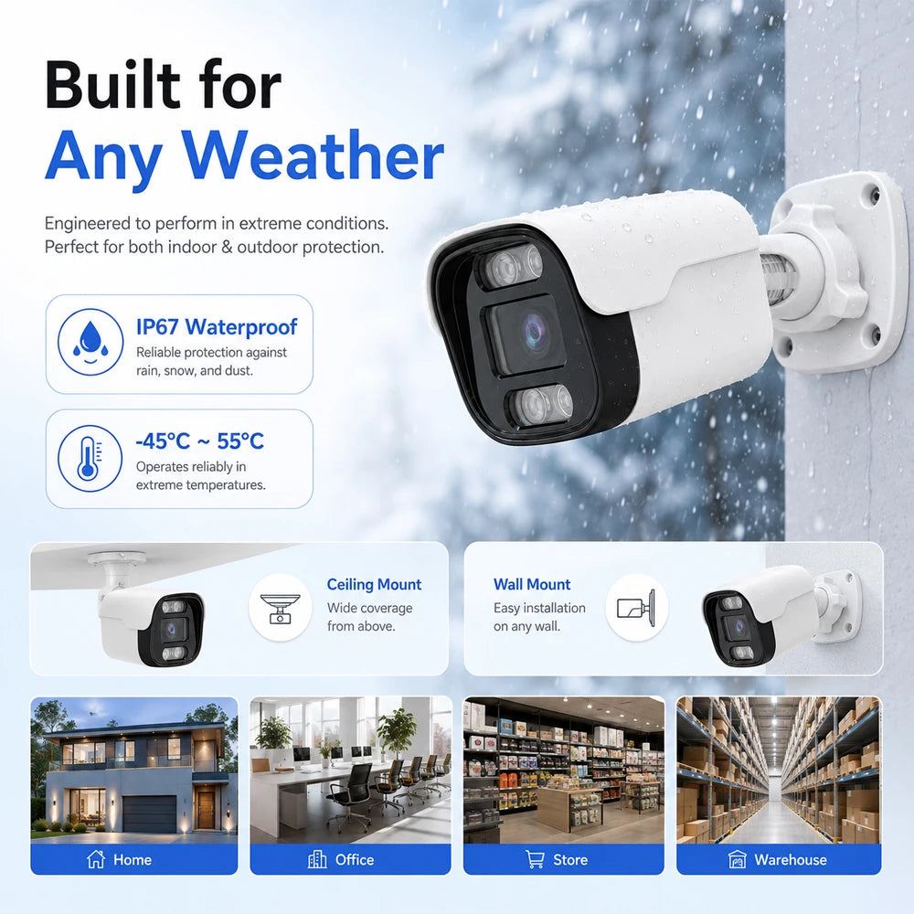 8MP 4K Smart Detection Security Camera