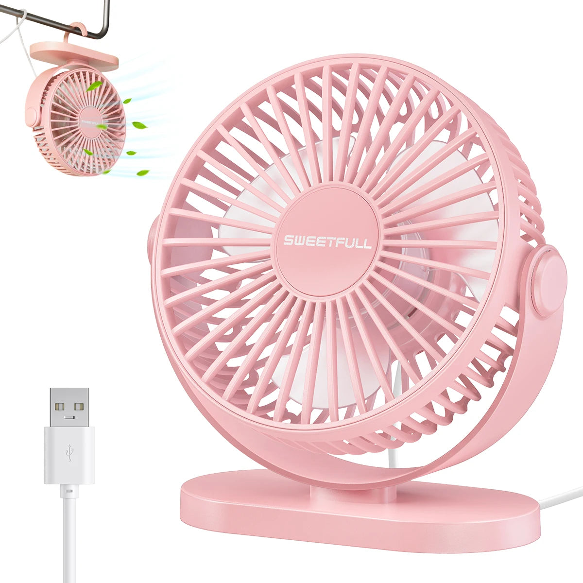 Portable Silent USB Desk Fan