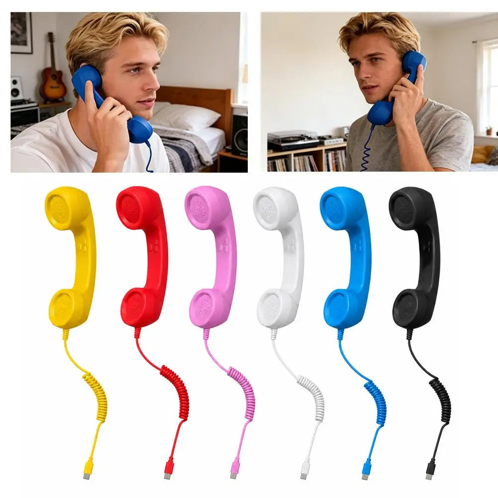 USB-C Retro Phone Handset Receiver