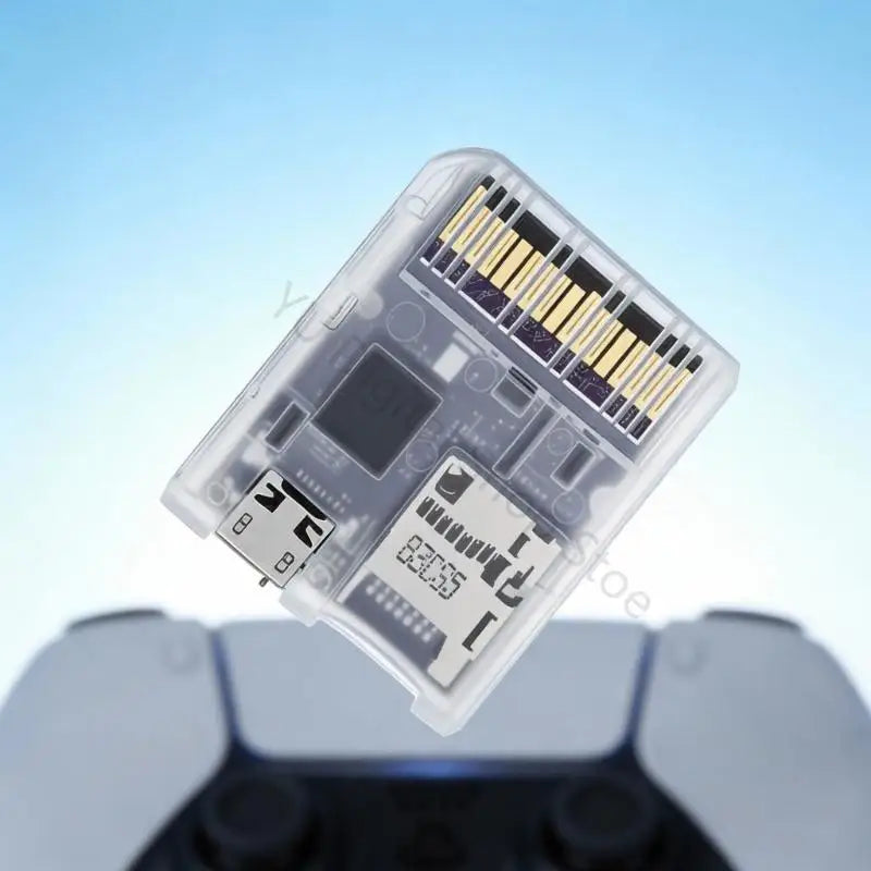 Clear Game Cartridge Case & Card Reader