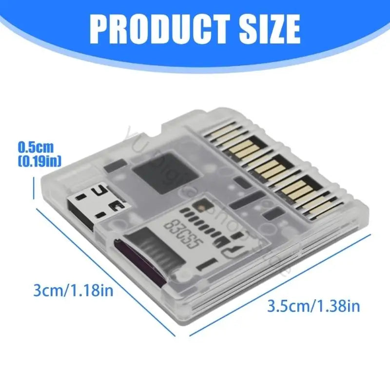 Clear Game Cartridge Case & Card Reader