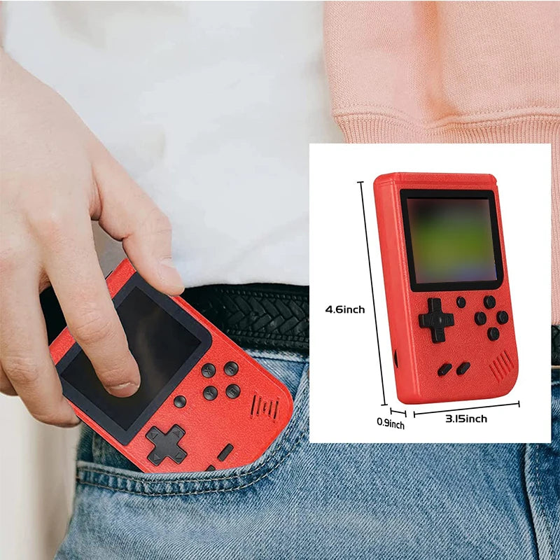 Mini Retro Handheld Game Console with Carry Case