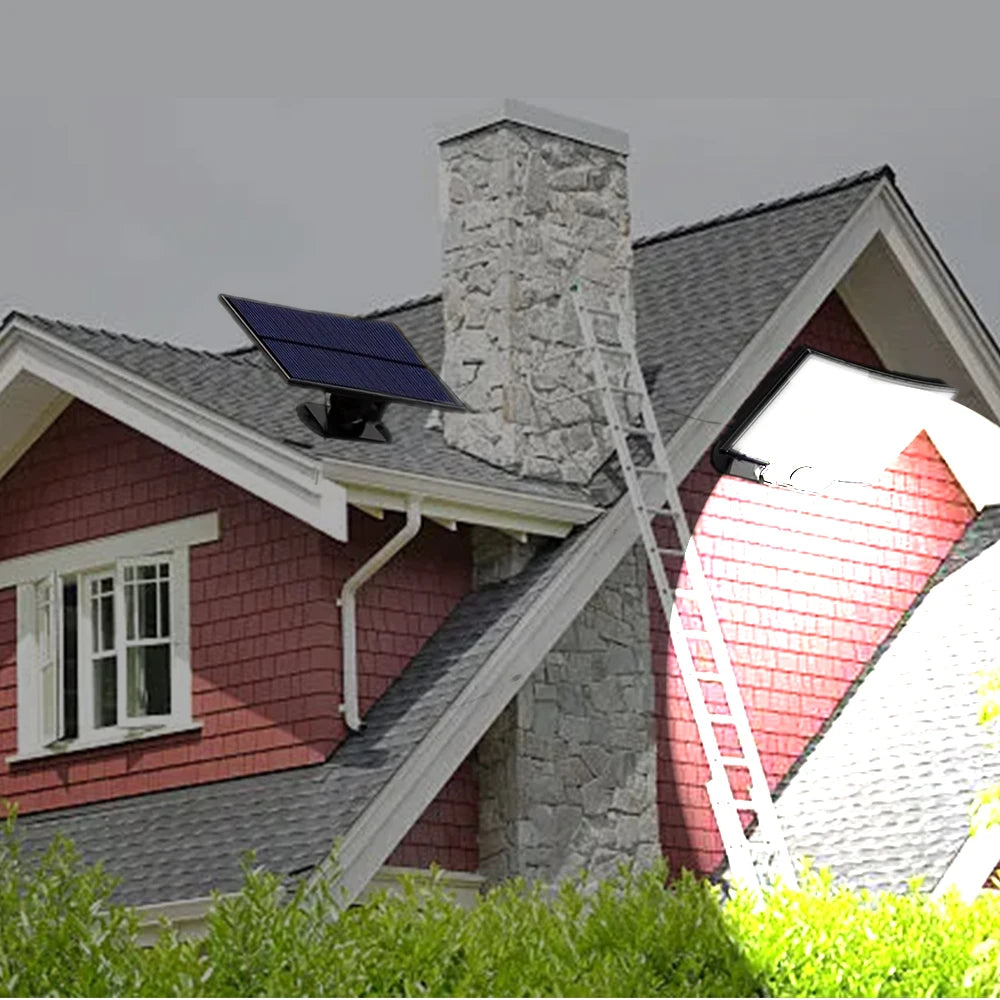 106 LED solar motion sensor wall light with remote, view 14