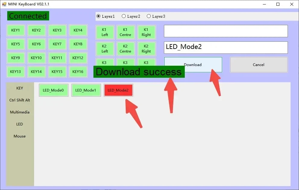 Mini 6-Key Macro Keypad with Knob
