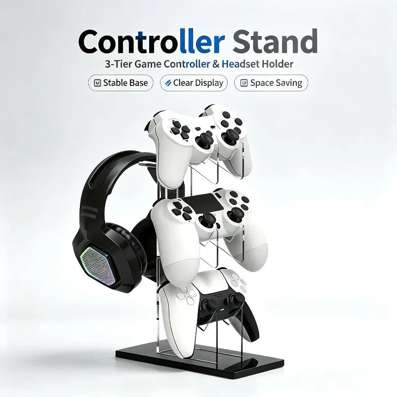 3-Tier Controller & Headset Stand