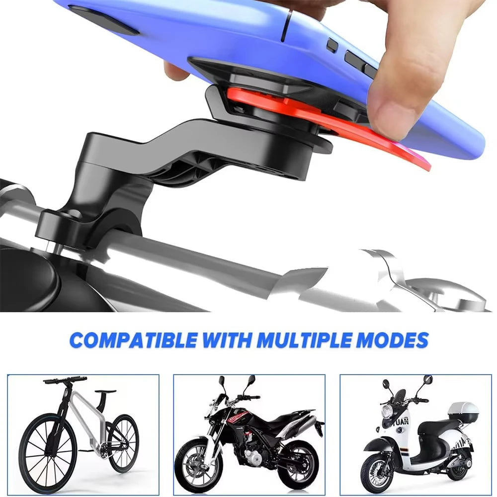 Shock-Absorbing Motorcycle Phone Mount