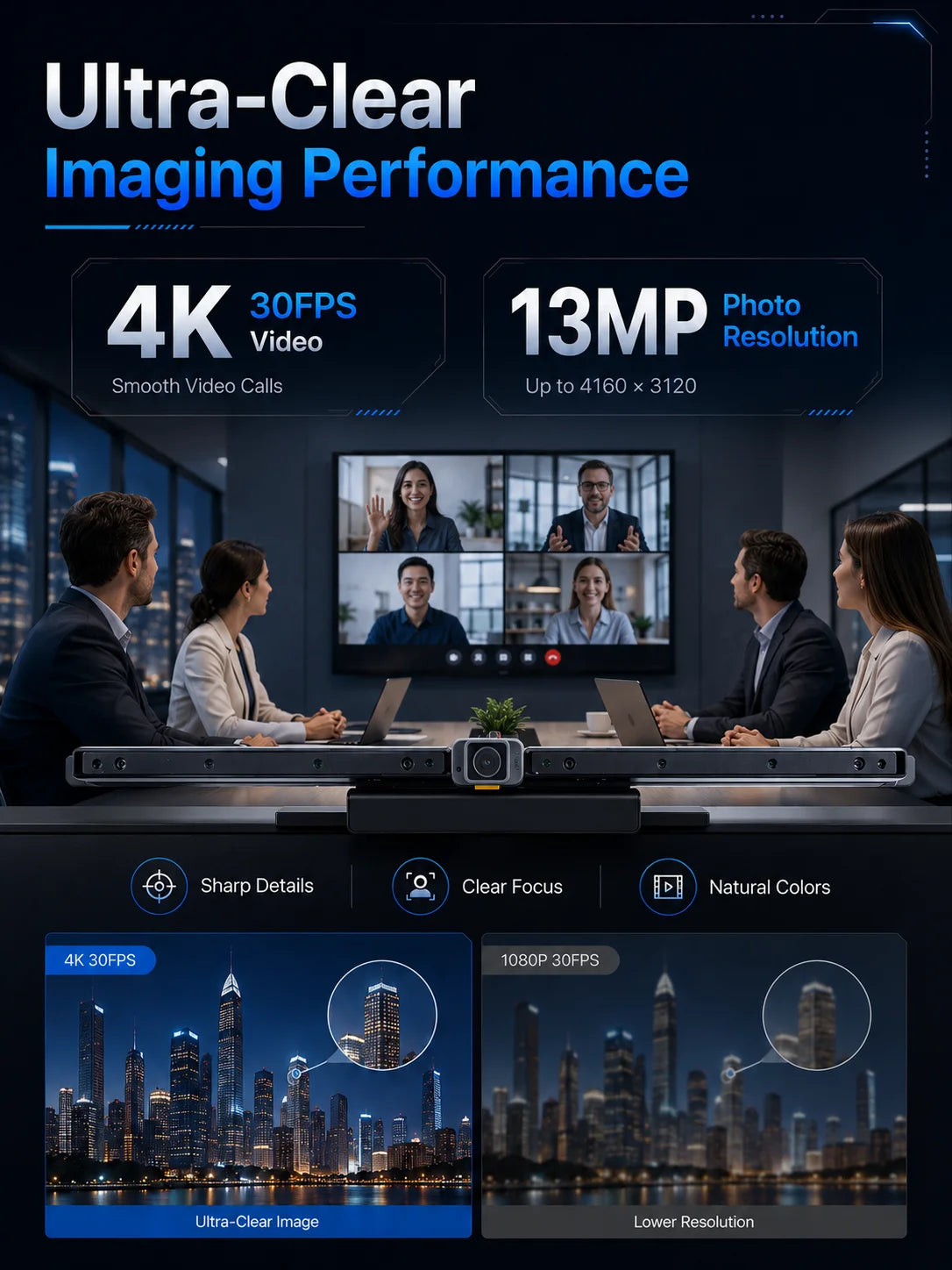 13MP 4K USB Conference Camera Module