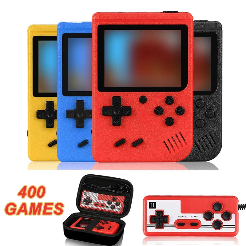 Mini Retro Handheld Game Console with Carry Case