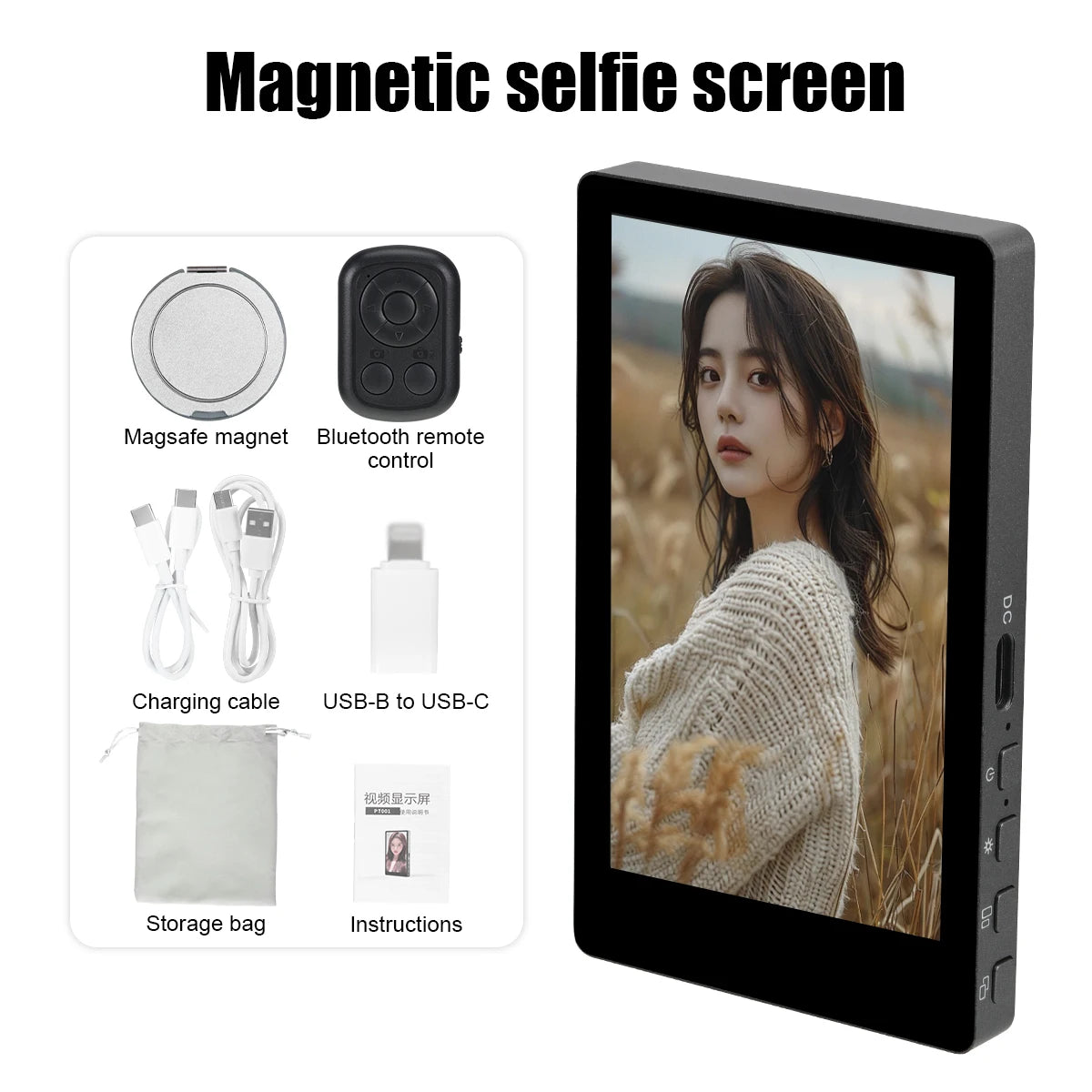 Magnetic Wireless Selfie Screen