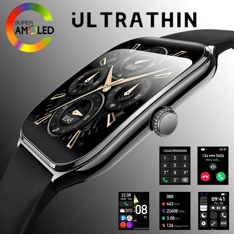 Ultra-Thin AMOLED Smartwatch with Calls