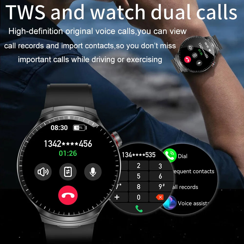 Smart Watch with Built-in Wireless Earbuds