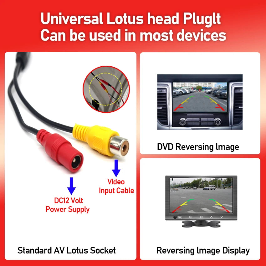 170° HD Waterproof Rear View Camera