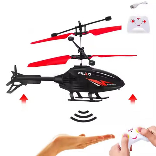 Hand-Sensing Mini Flying Helicopter with Lights