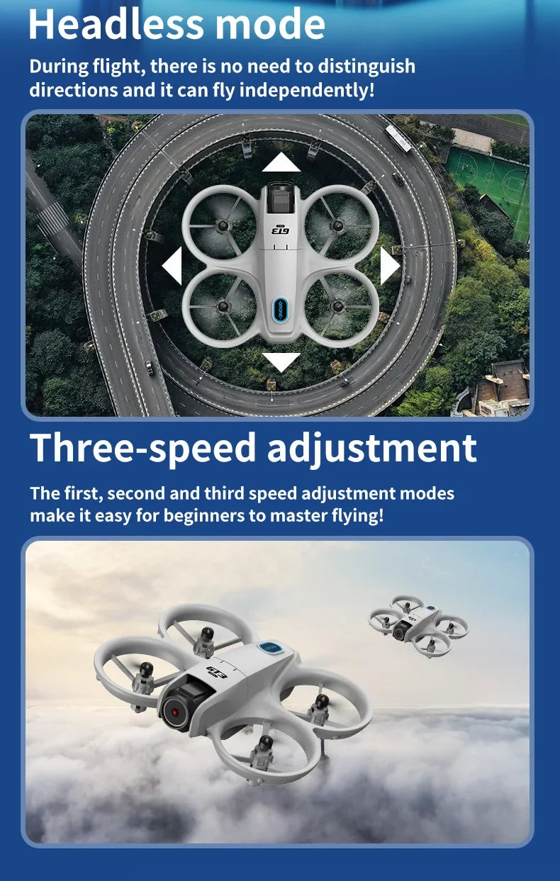 Mini Camera Drone with Optional Screen Remote