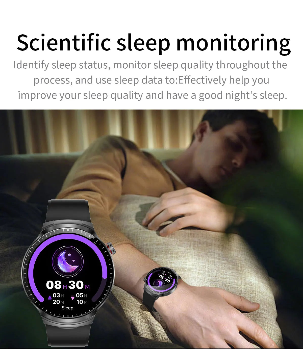 Smart Watch with Built-in Wireless Earbuds