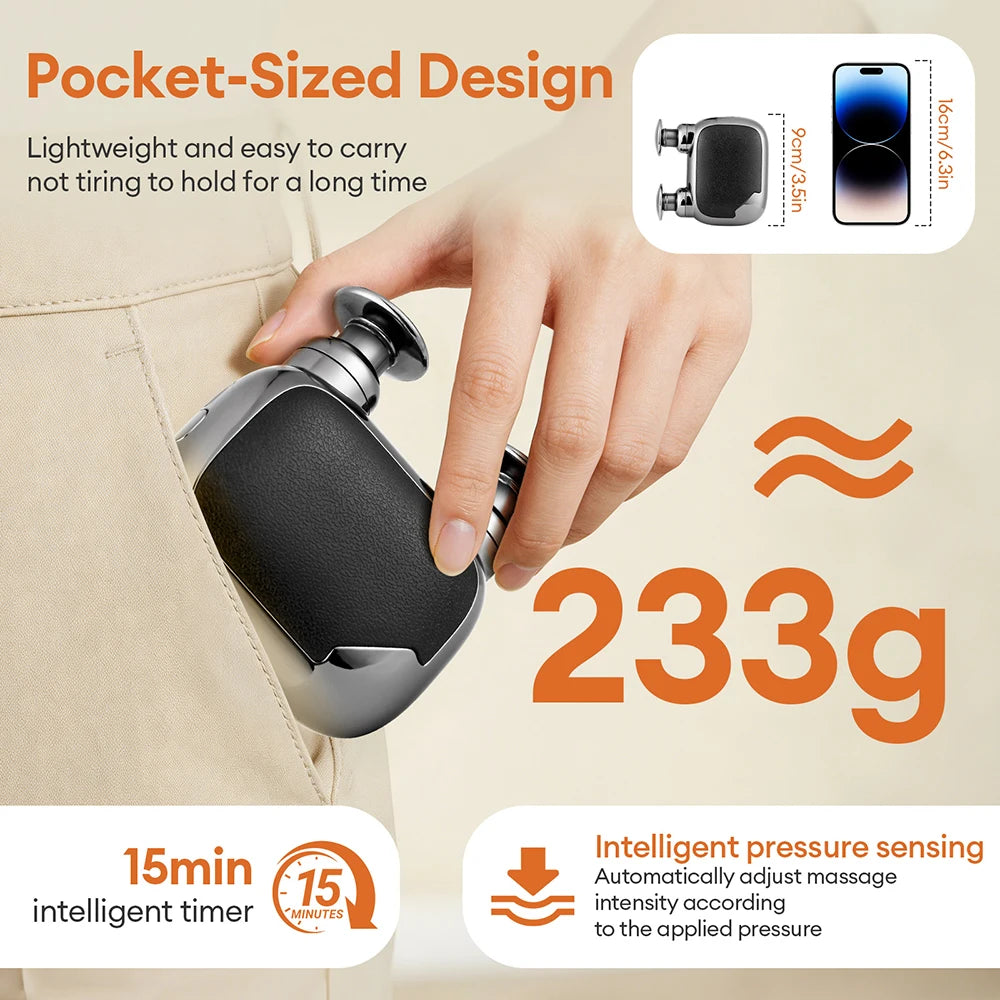 Mini handheld massage gun, view 5