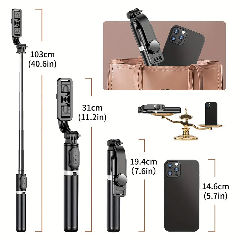 40" Selfie Stick Tripod with Remote
