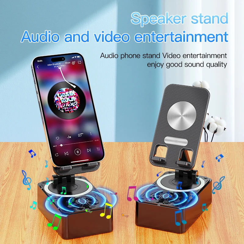 3-in-1 Bluetooth Speaker, Phone Stand and Power Bank