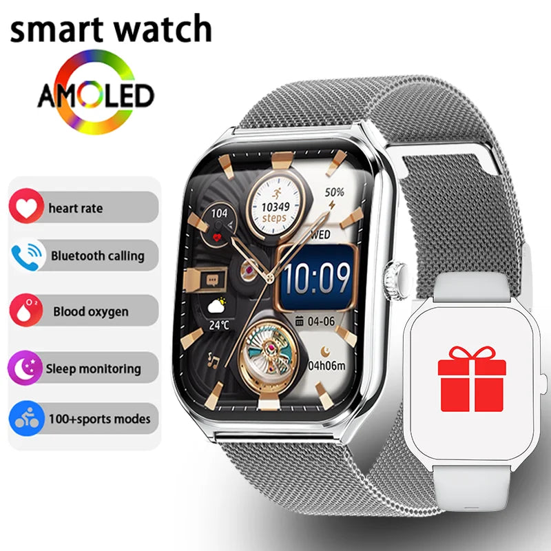 Ultra-Thin AMOLED Smartwatch with Calls