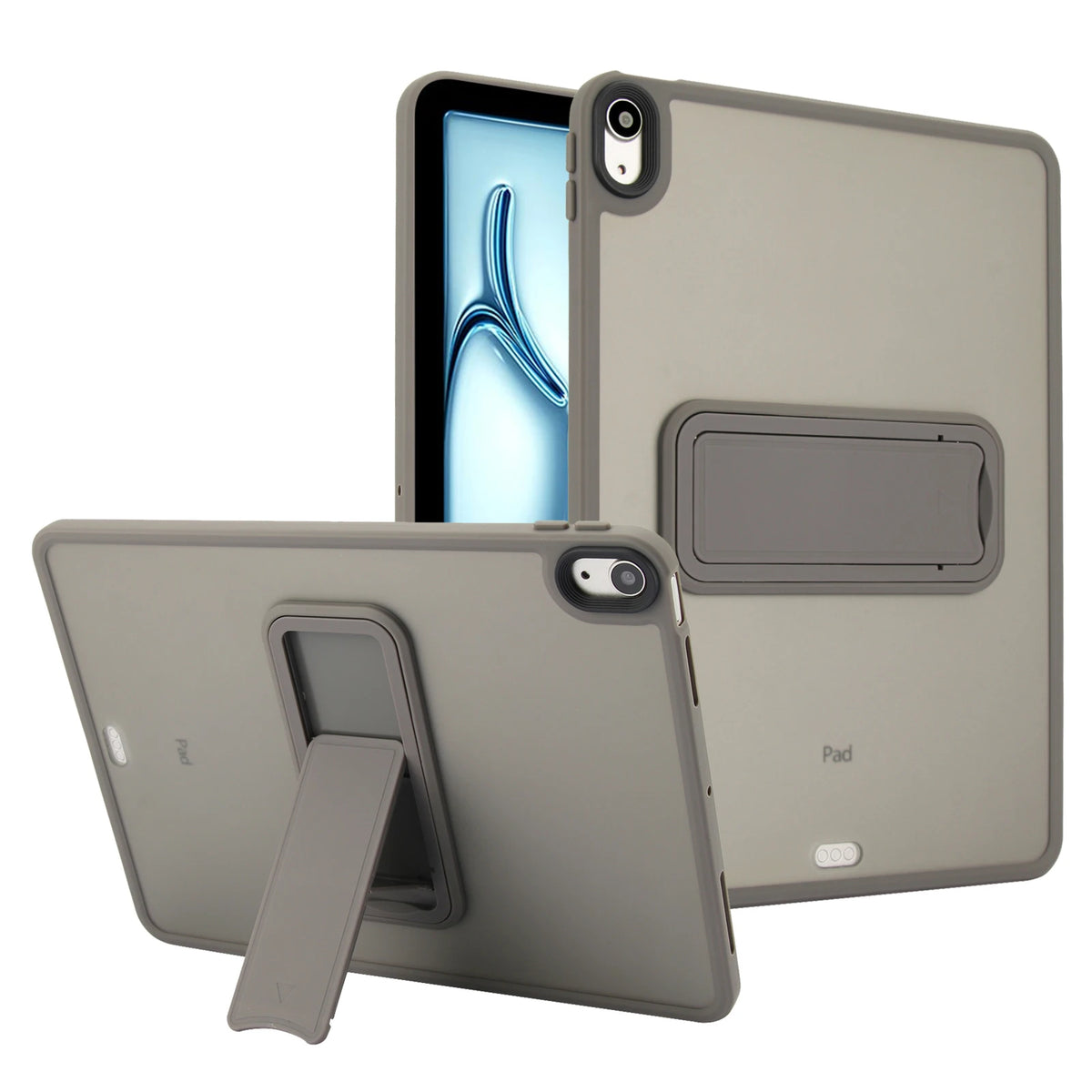 Rugged Tablet Case with Kickstand - Gray