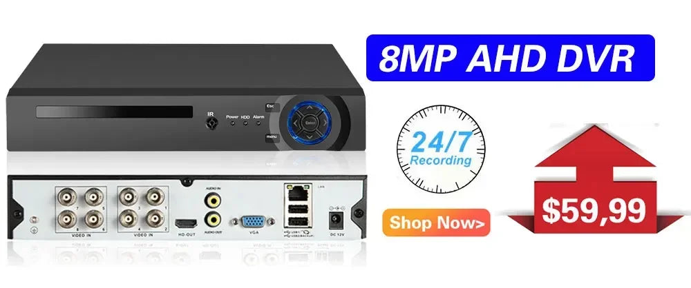 5MP Night Vision Outdoor Security Camera