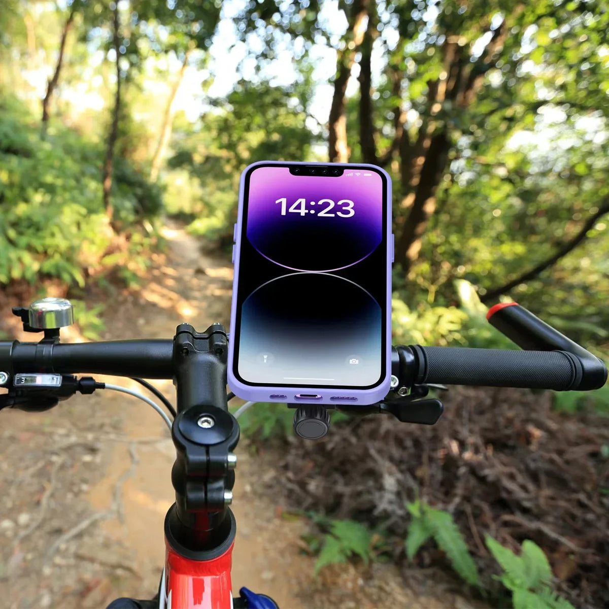 Shock-Absorbing Motorcycle Phone Mount