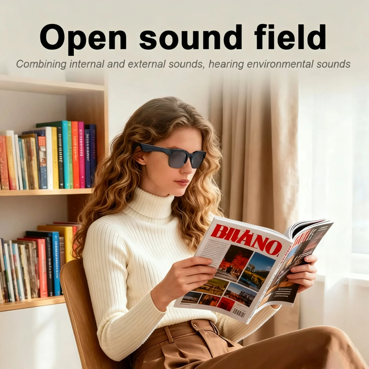 Smart Audio Glasses with Camera Control