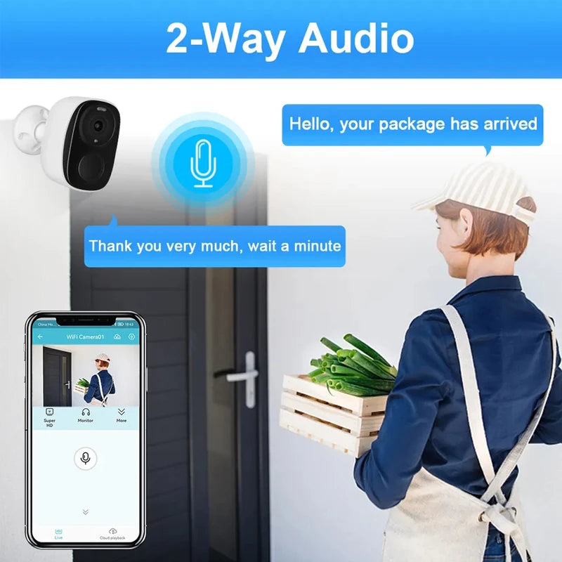 2K Wireless Outdoor Security Camera
