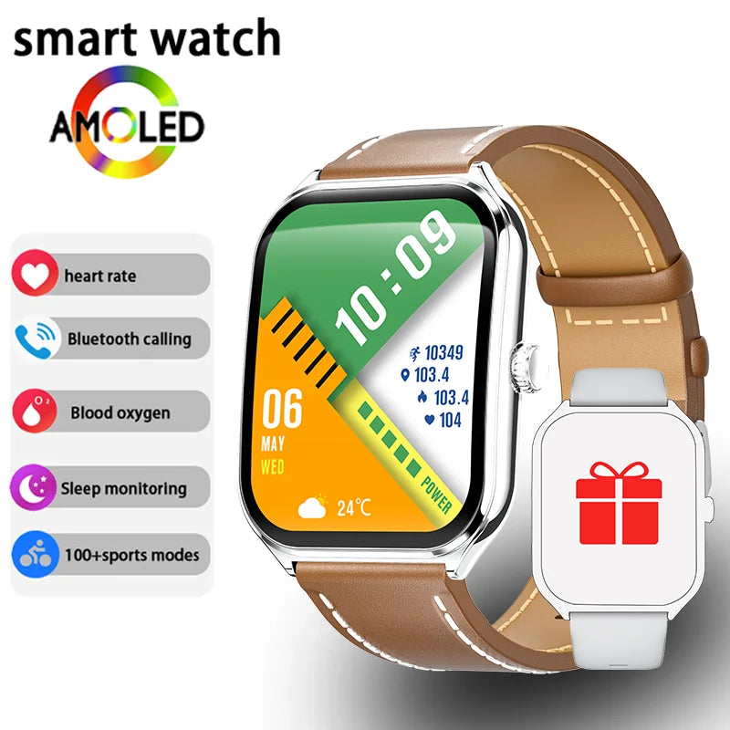 Ultra-Thin AMOLED Smartwatch with Calls