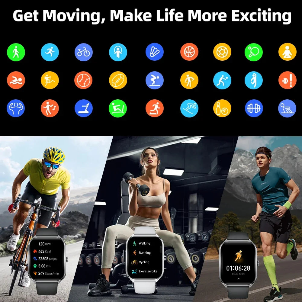 Ultra-Thin AMOLED Smartwatch with Calls