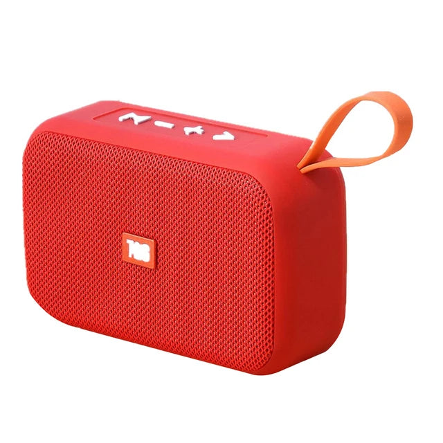 Mini Waterproof Bluetooth Speaker with FM Radio - Style B red