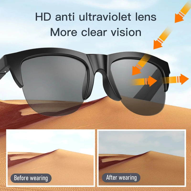 Wireless Sports Audio Sunglasses with Calls