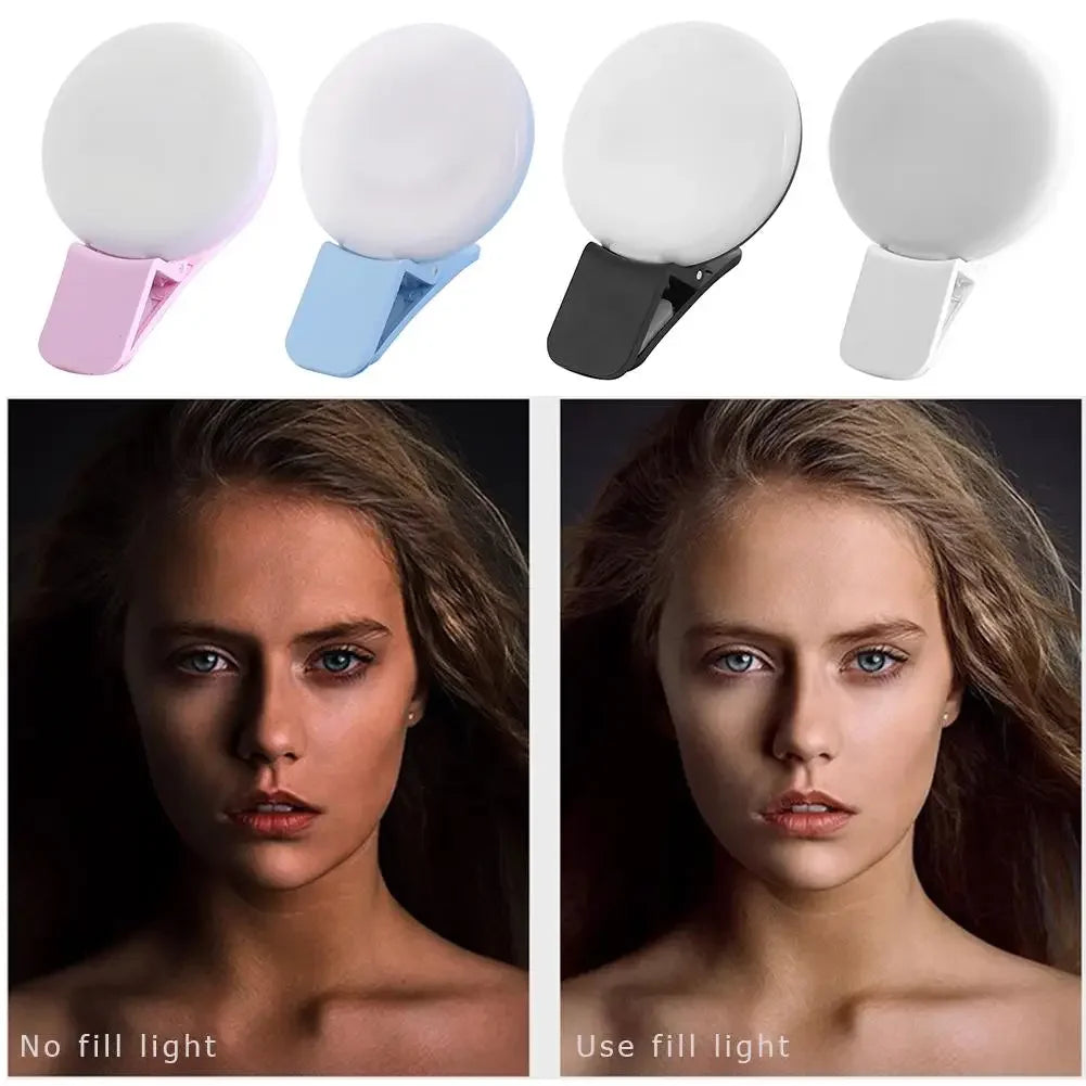 Clip-On LED Selfie Ring Light