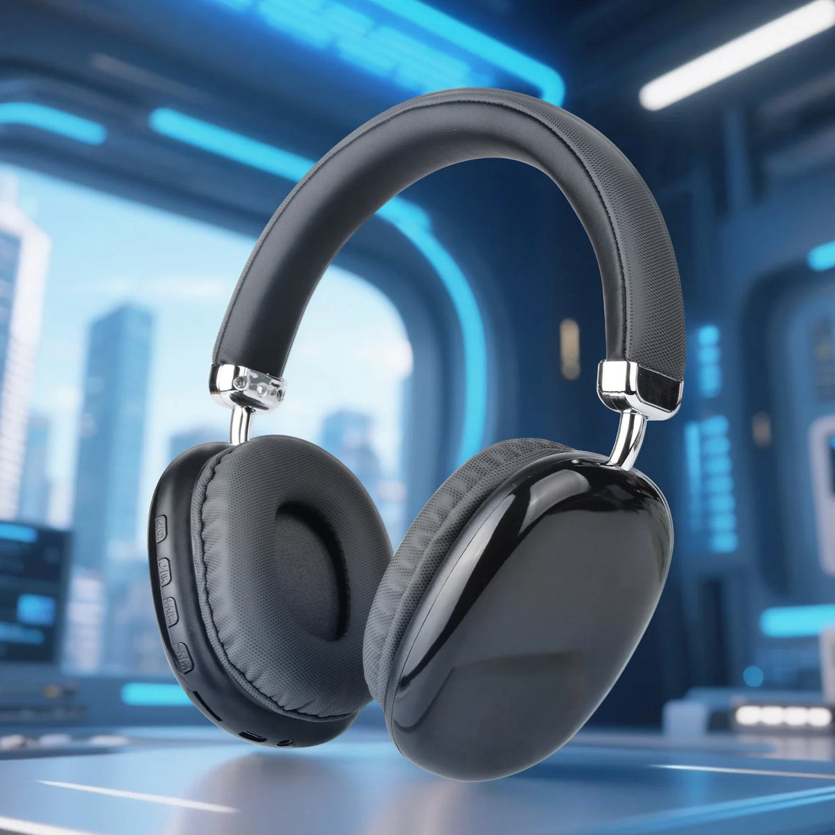 Wireless Over-Ear Headphones, Bluetooth 5.3 - Black