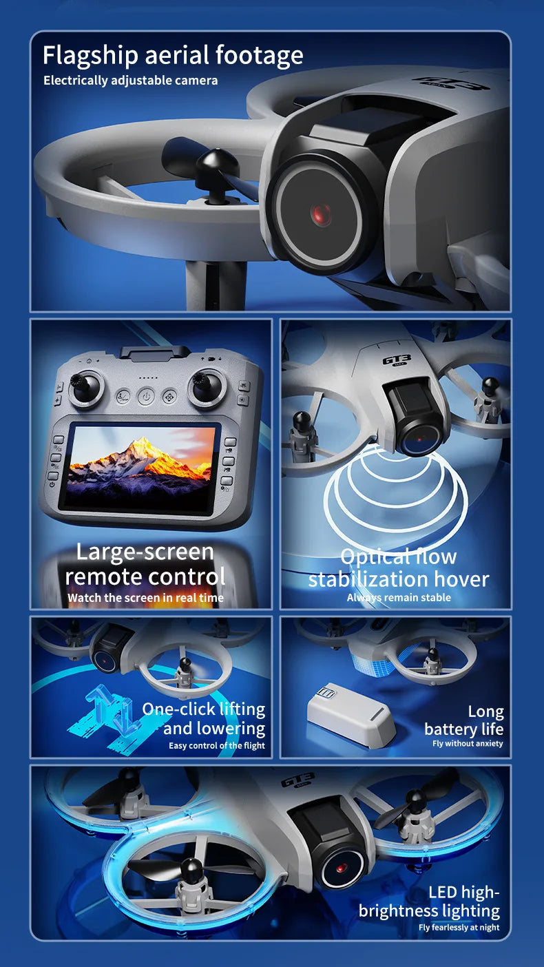Mini Camera Drone with Optional Screen Remote