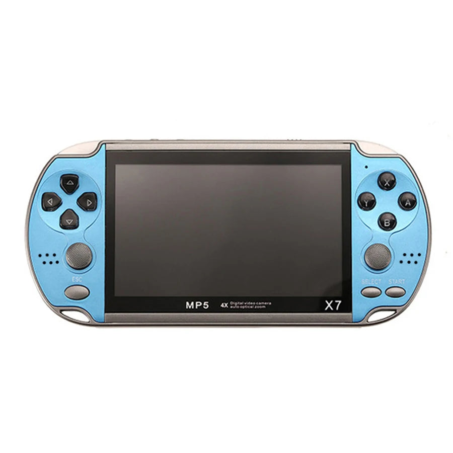Handheld Retro Game Console with Built-in Games - Blue 1