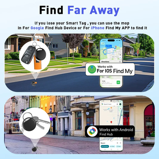 Keychain item finder tag for keys and bags, view 2