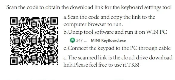 Mini 6-Key Macro Keypad with Knob