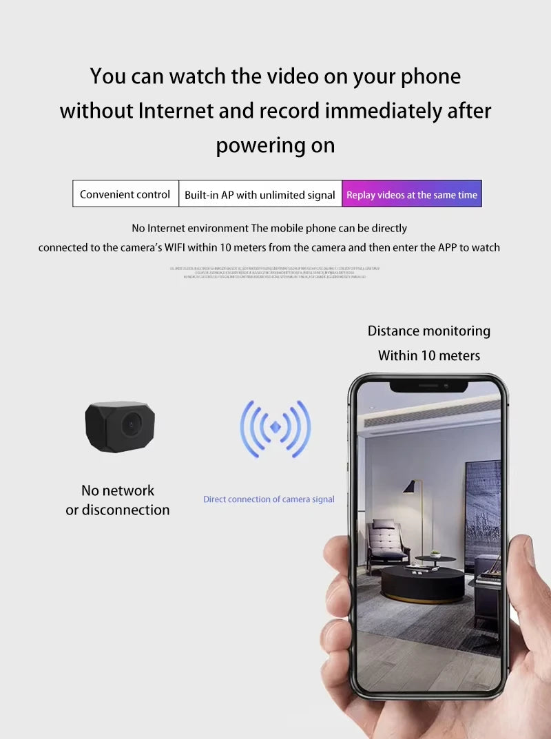 4K Mini Wireless Night Vision Camera