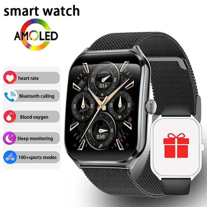 Ultra-Thin AMOLED Smartwatch with Calls
